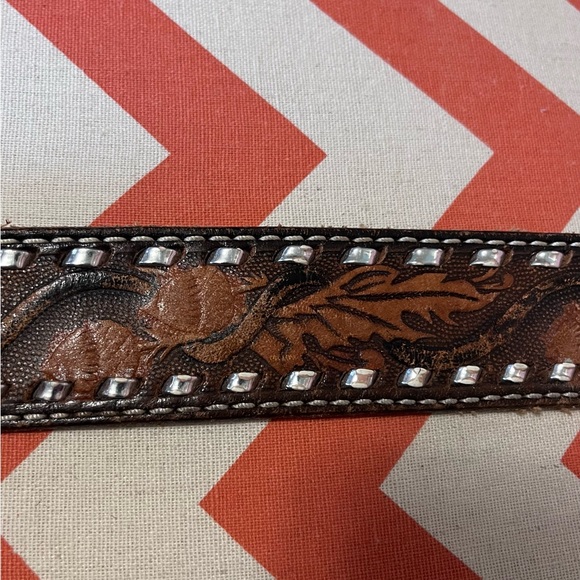Vintage Bushy Creek Full Grain Cowhide Belt - Picture 4 of 6